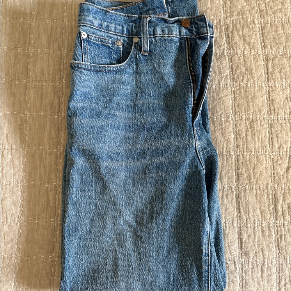 Madewell perfect vintage wide leg cropped Jean